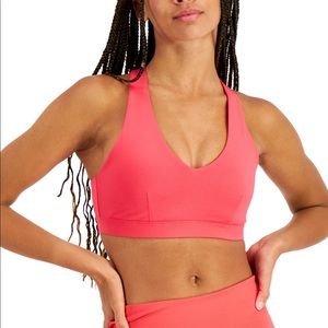 NWT Ideology | Flamenco Pink Low Impact Sports Bra